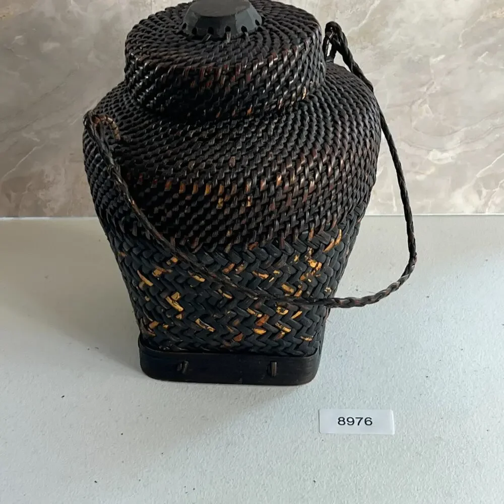 Antique Filipino Ifugo Ulbong Rice Basket 10